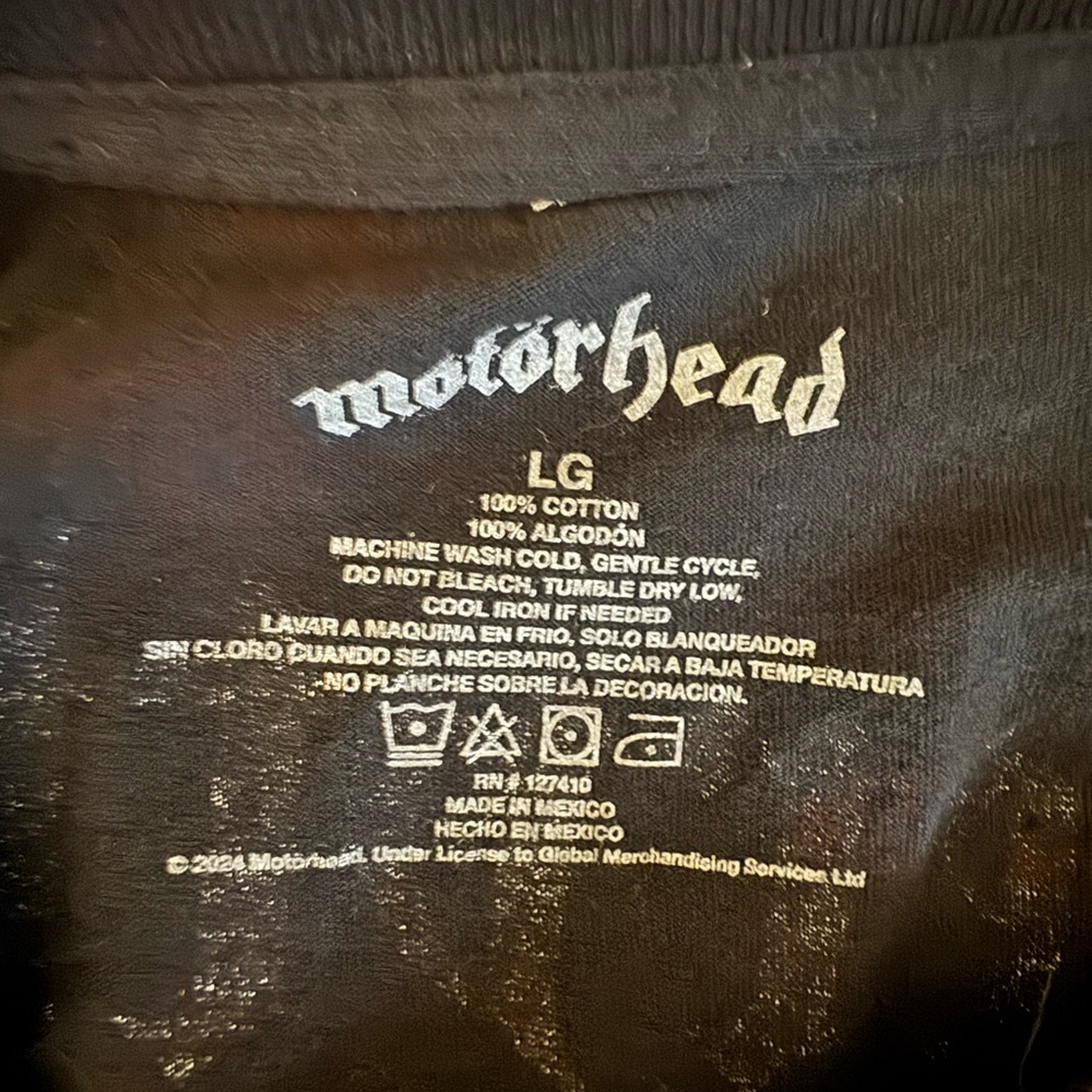 Motörhead England Tshirt Louder Than Everything Else Black Size L SHIPS FAST - Picture 6 of 6